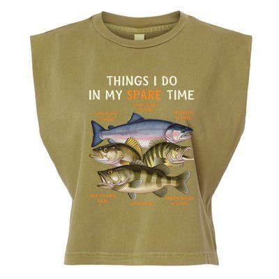 Funny Fishing Apparel | Bass Lovers Garment-Dyed Women's Muscle Tee