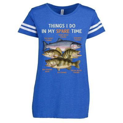 Funny Fishing Apparel | Bass Lovers Enza Ladies Jersey Football T-Shirt