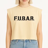 Fubar F.U.B.A.R. Acronym Garment-Dyed Women's Muscle Tee