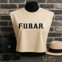 Fubar F.U.B.A.R. Acronym Garment-Dyed Women's Muscle Tee
