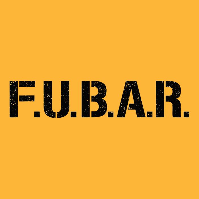 Fubar F.U.B.A.R. Acronym Pom Pom 12in Knit Beanie