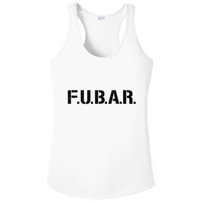 Fubar F.U.B.A.R. Acronym Ladies PosiCharge Competitor Racerback Tank