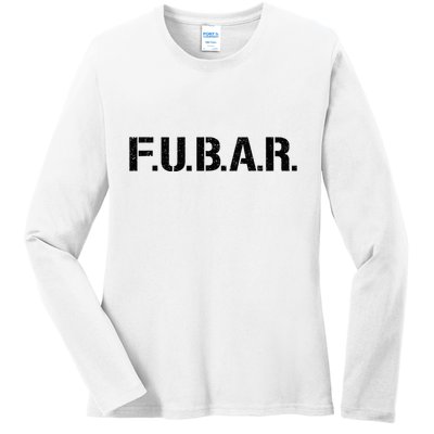 Fubar F.U.B.A.R. Acronym Ladies Long Sleeve Shirt