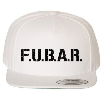 Fubar F.U.B.A.R. Acronym Wool Snapback Cap