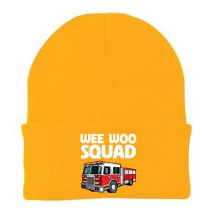 Funny Firefighter Art Fire Truck Fire Gift Knit Cap Winter Beanie