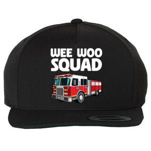 Funny Firefighter Art Fire Truck Fire Gift Wool Snapback Cap