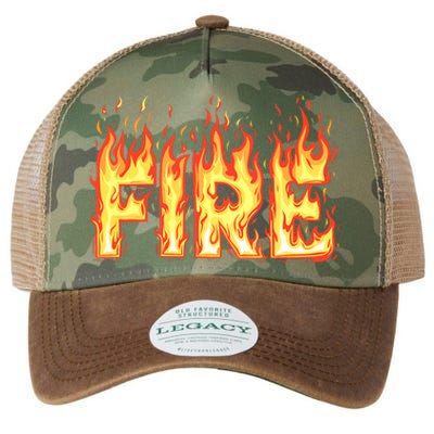 Fire Flame Adult Fire And Ice Costume Legacy Tie Dye Trucker Hat