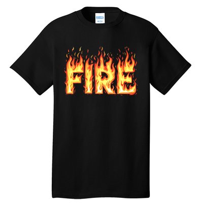 Fire Flame Adult Fire And Ice Costume Tall T-Shirt