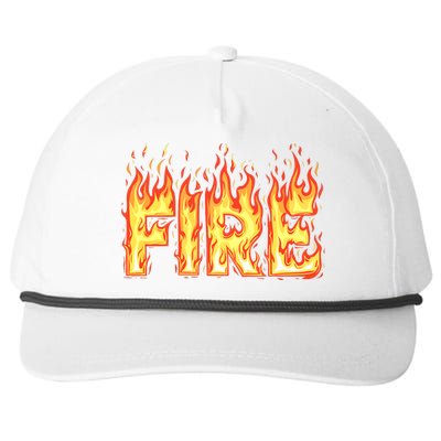 Fire Flame Adult Fire And Ice Costume Snapback Five-Panel Rope Hat