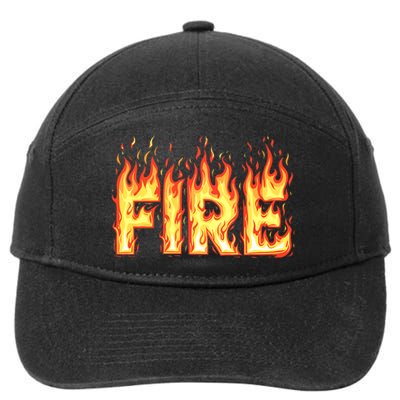 Fire Flame Adult Fire And Ice Costume 7-Panel Snapback Hat