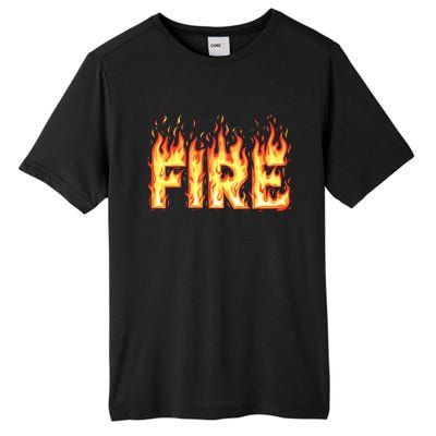 Fire Flame Adult Fire And Ice Costume Tall Fusion ChromaSoft Performance T-Shirt