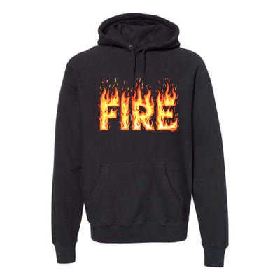 Fire Flame Adult Fire And Ice Costume Premium Hoodie