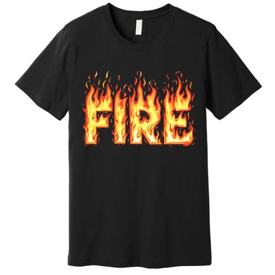 Fire Flame Adult Fire And Ice Costume Premium T-Shirt