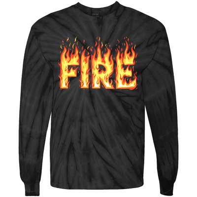 Fire Flame Adult Fire And Ice Costume Tie-Dye Long Sleeve Shirt