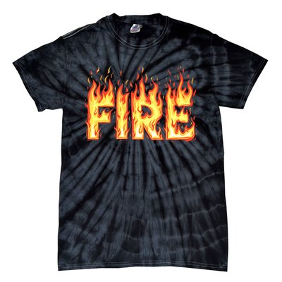 Fire Flame Adult Fire And Ice Costume Tie-Dye T-Shirt