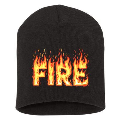 Fire Flame Adult Fire And Ice Costume Short Acrylic Beanie