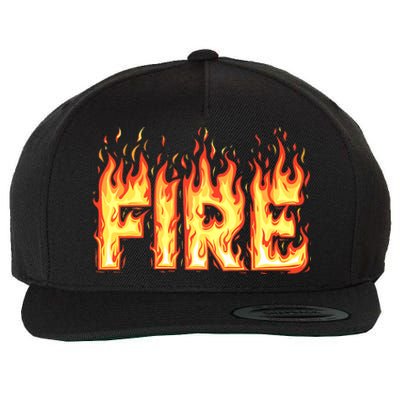 Fire Flame Adult Fire And Ice Costume Wool Snapback Cap