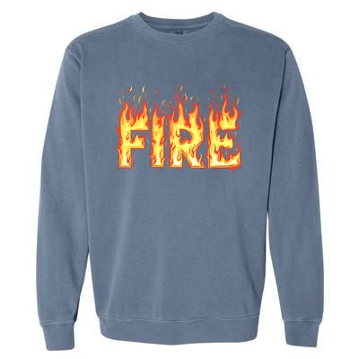 Fire Flame Adult Fire And Ice Costume Garment-Dyed Sweatshirt