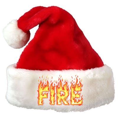 Fire Flame Adult Fire And Ice Costume Premium Christmas Santa Hat