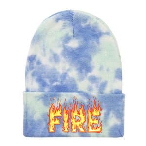 Fire Flame Adult Fire And Ice Costume Tie Dye 12in Knit Beanie