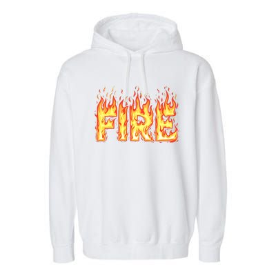 Fire Flame Adult Fire And Ice Costume Garment-Dyed Fleece Hoodie