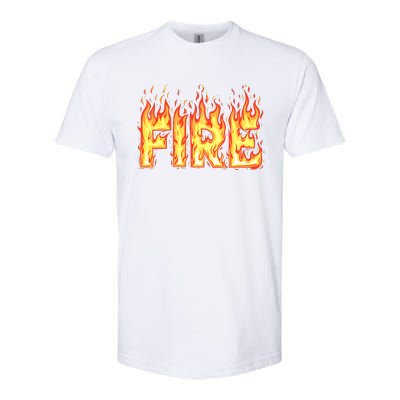 Fire Flame Adult Fire And Ice Costume Softstyle CVC T-Shirt