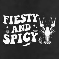 Funny Feisty And Spicy Crawfish Boil Festival Party Lobster 7 Panel Mesh Trucker Snapback Hat
