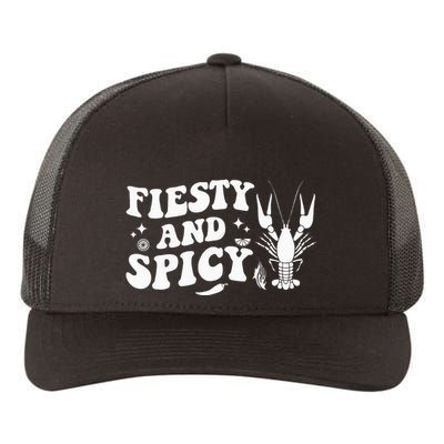 Funny Feisty And Spicy Crawfish Boil Festival Party Lobster Yupoong Adult 5-Panel Trucker Hat