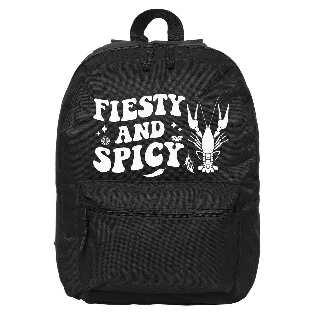 Funny Feisty And Spicy Crawfish Boil Festival Party Lobster 16 in Basic Backpack