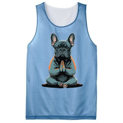 Funny French Bulldog Frenchie Yoga Mesh Reversible Basketball Jersey Tank