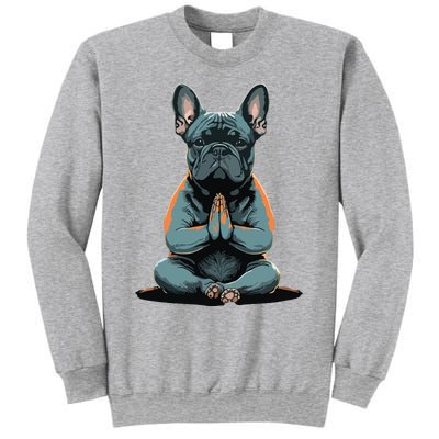 Funny French Bulldog Frenchie Yoga Sweatshirt