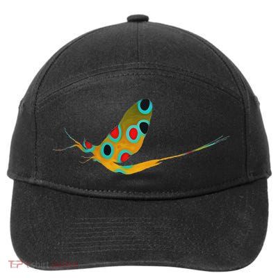 Fly Fishing Brook Trout Mayfly Graphic 7-Panel Snapback Hat