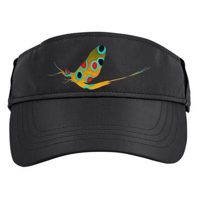 Fly Fishing Brook Trout Mayfly Graphic Adult Drive Performance Visor