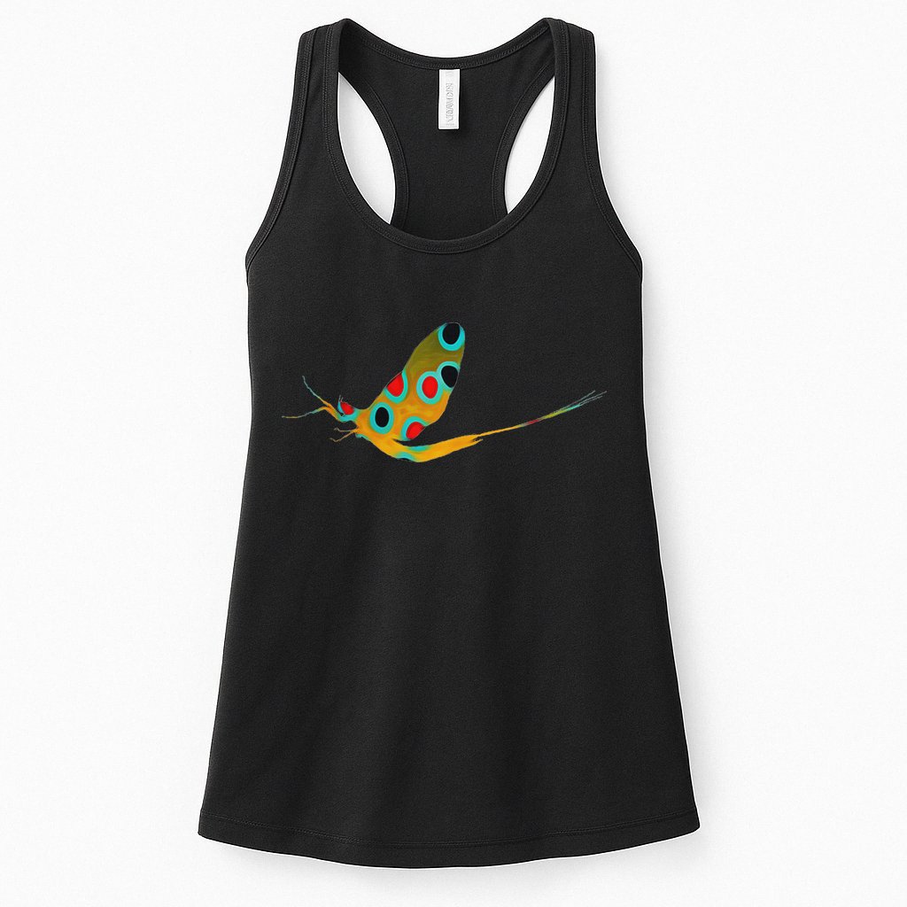 Fly Fishing Brook Trout Mayfly Graphic Womens Tank Top