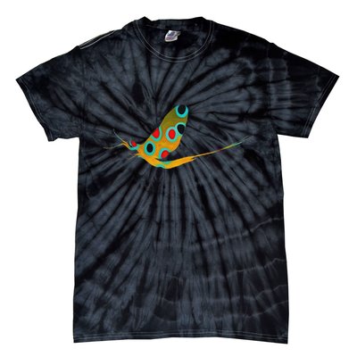 Fly Fishing Brook Trout Mayfly Graphic Tie-Dye T-Shirt
