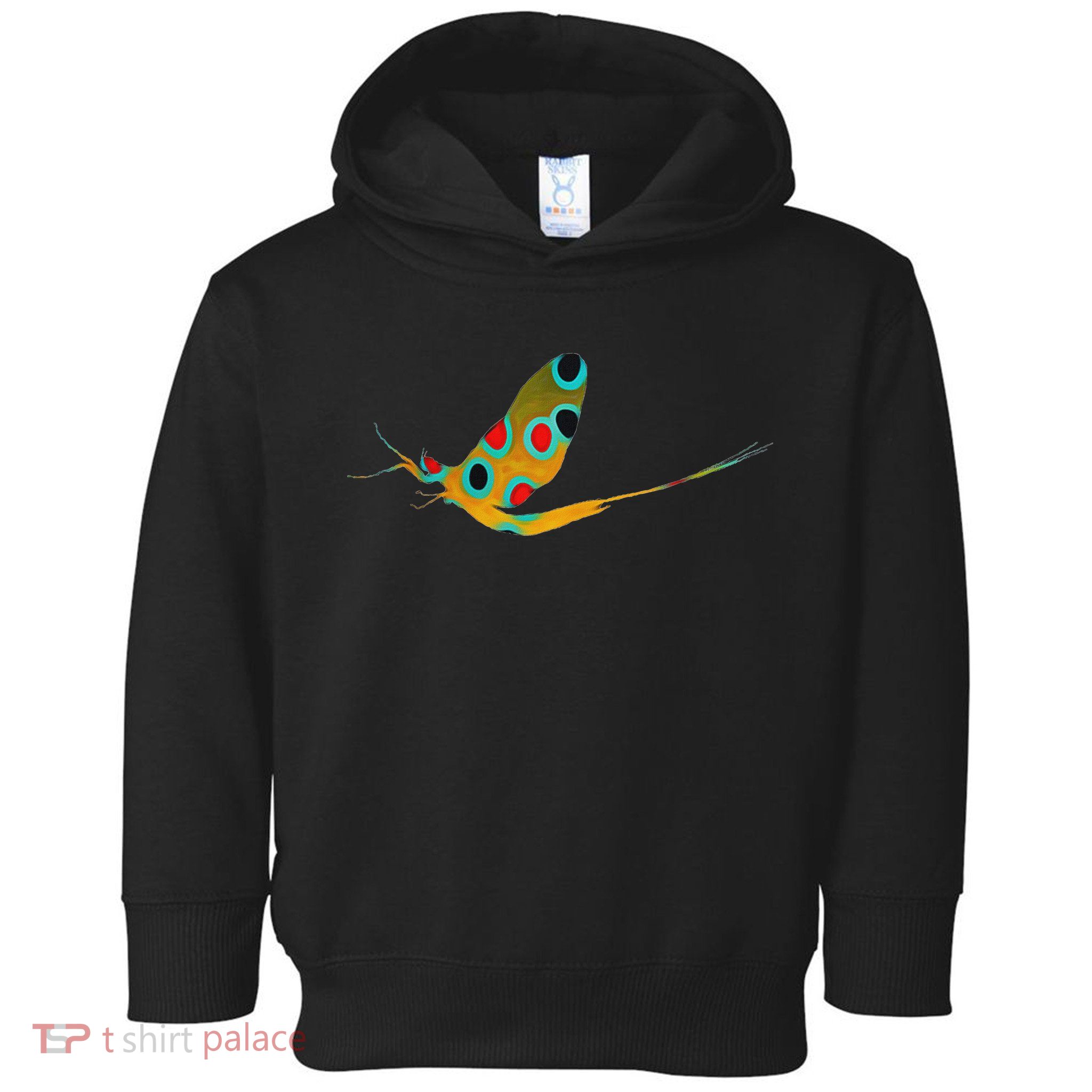 Fly Fishing Brook Trout Mayfly Graphic Toddler Hoodie