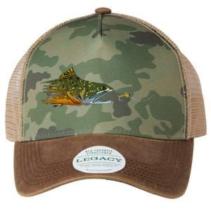 Fly Fishing Brook Trout Dry Fly Tying Fisherman Legacy Tie Dye Trucker Hat