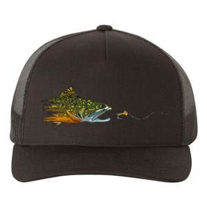 Fly Fishing Brook Trout Dry Fly Tying Fisherman Yupoong Adult 5-Panel Trucker Hat