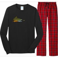 Fly Fishing Brook Trout Dry Fly Tying Fisherman Long Sleeve Pajama Set