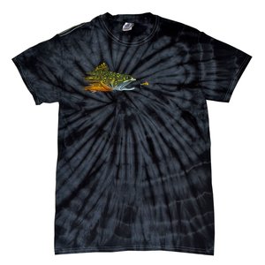 Fly Fishing Brook Trout Dry Fly Tying Fisherman Tie-Dye T-Shirt