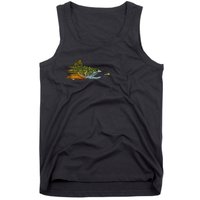 Fly Fishing Brook Trout Dry Fly Tying Fisherman Tank Top