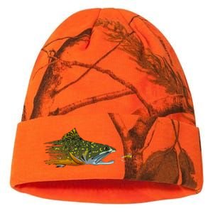 Fly Fishing Brook Trout Dry Fly Tying Fisherman Kati Licensed 12" Camo Beanie