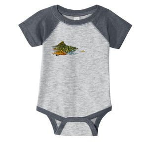 Fly Fishing Brook Trout Dry Fly Tying Fisherman Infant Baby Jersey Bodysuit