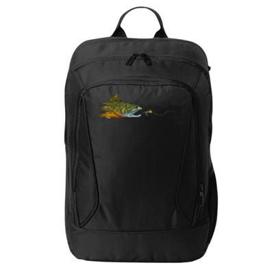 Fly Fishing Brook Trout Dry Fly Tying Fisherman City Backpack