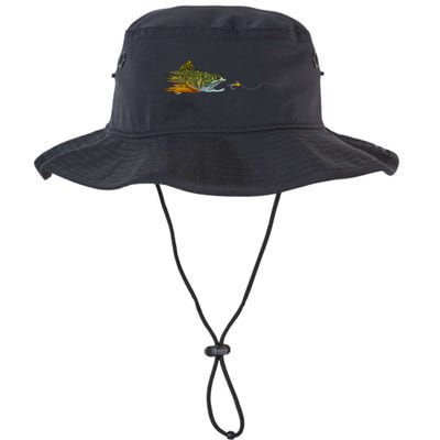 Fly Fishing Brook Trout Dry Fly Tying Fisherman Legacy Cool Fit Booney Bucket Hat