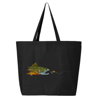 Fly Fishing Brook Trout Dry Fly Tying Fisherman 25L Jumbo Tote