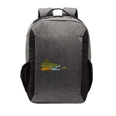 Fly Fishing Brook Trout Dry Fly Tying Fisherman Vector Backpack