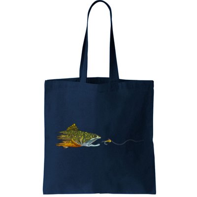 Fly Fishing Brook Trout Dry Fly Tying Fisherman Tote Bag