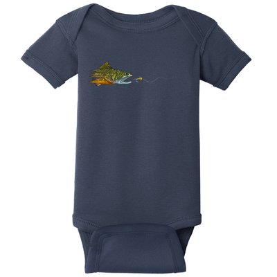 Fly Fishing Brook Trout Dry Fly Tying Fisherman Baby Bodysuit