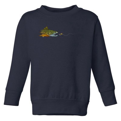 Fly Fishing Brook Trout Dry Fly Tying Fisherman Toddler Sweatshirt